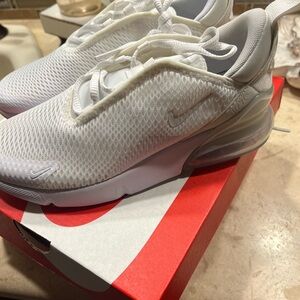 Nike Air Max 270 PS in White and Metallic Silver